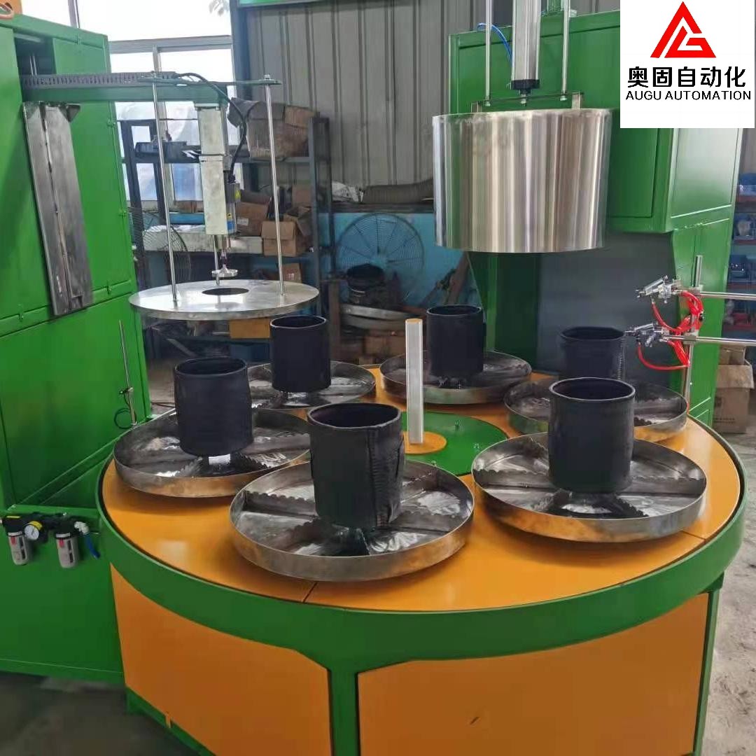 Máquina de pulverização de fluido de isolamento do lado verde do pneu verde